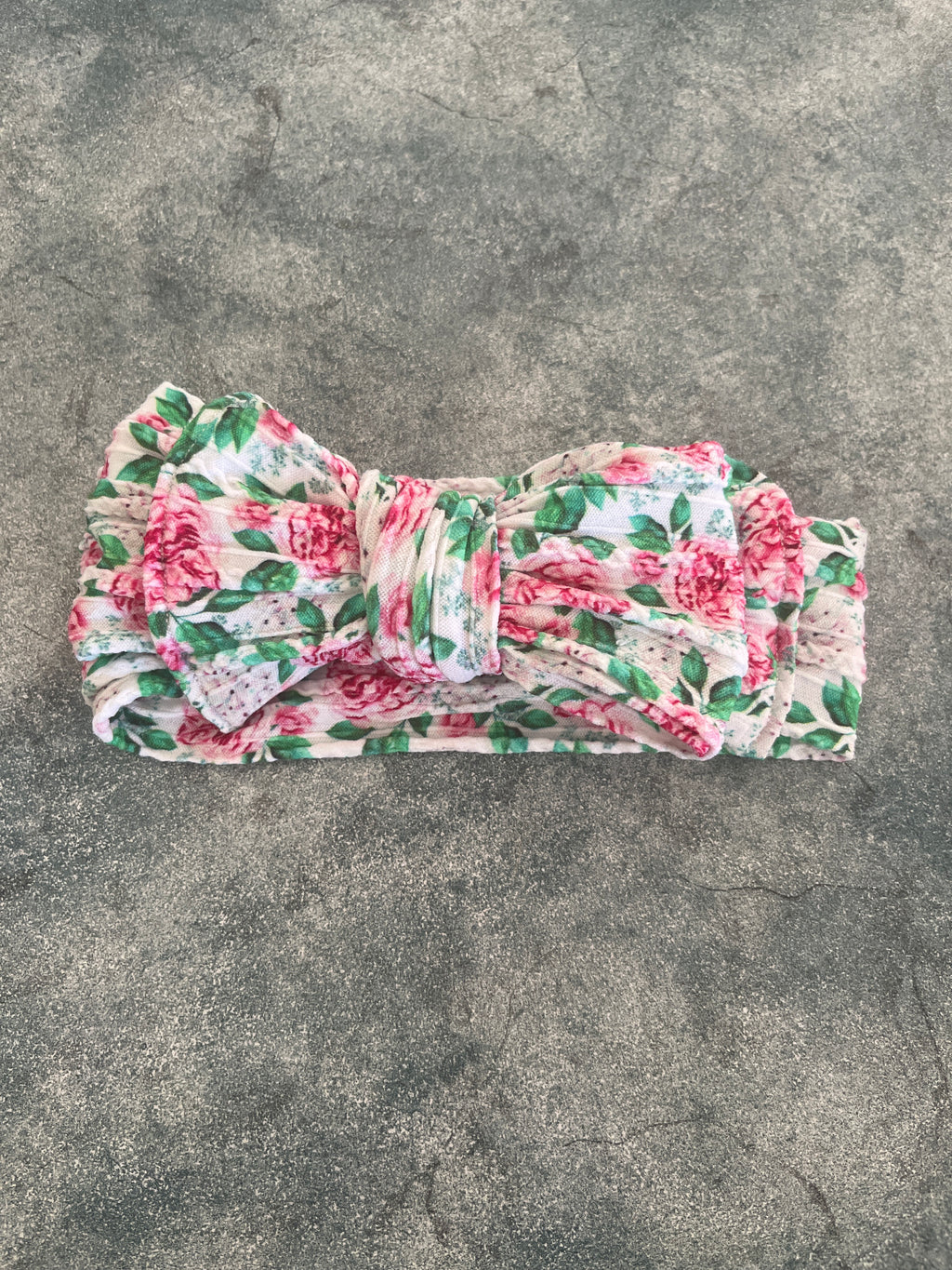 Rose Garden - Cable Knit Bow Headband