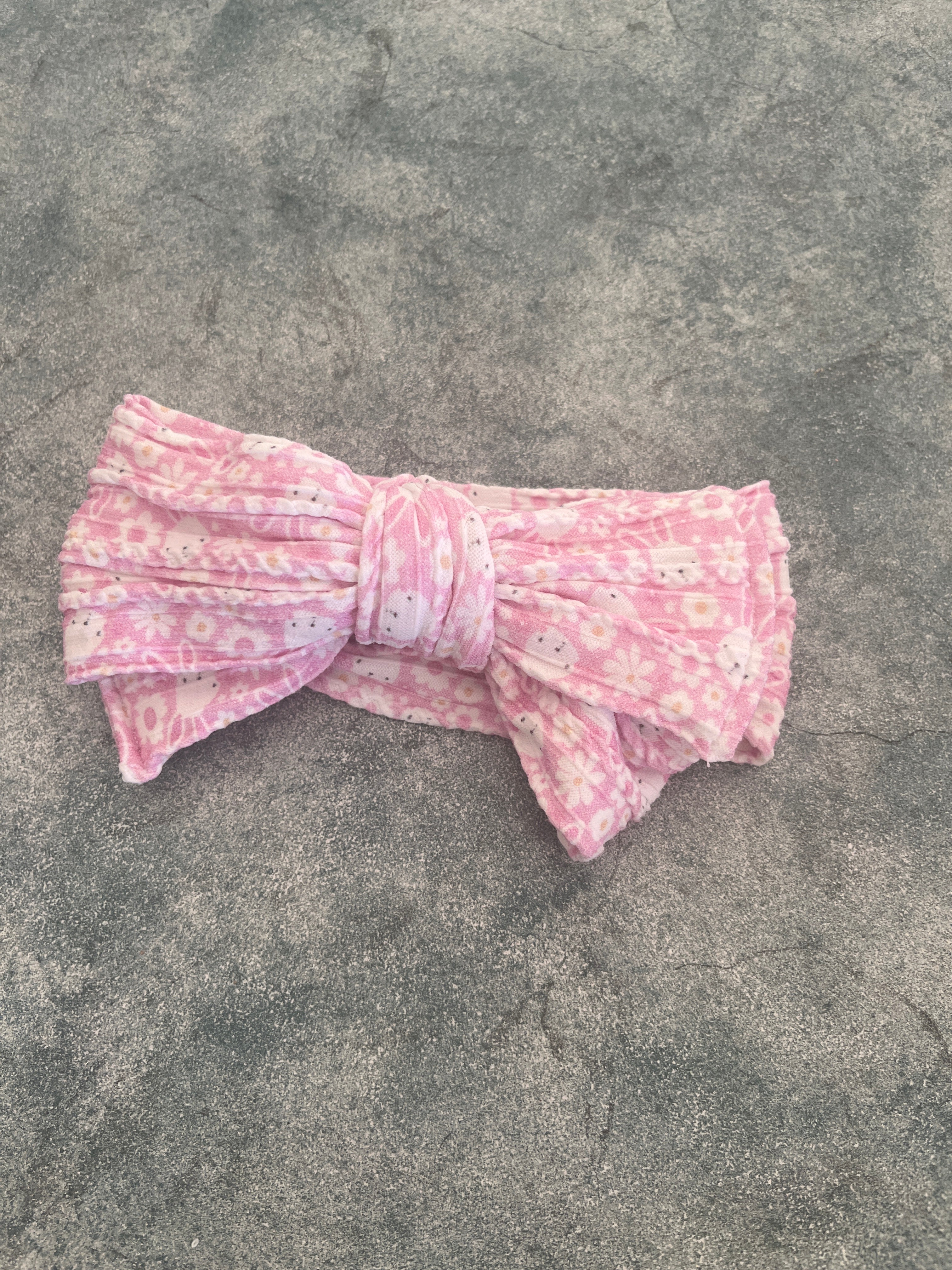 Bunny - Cable Knit Bow Headband