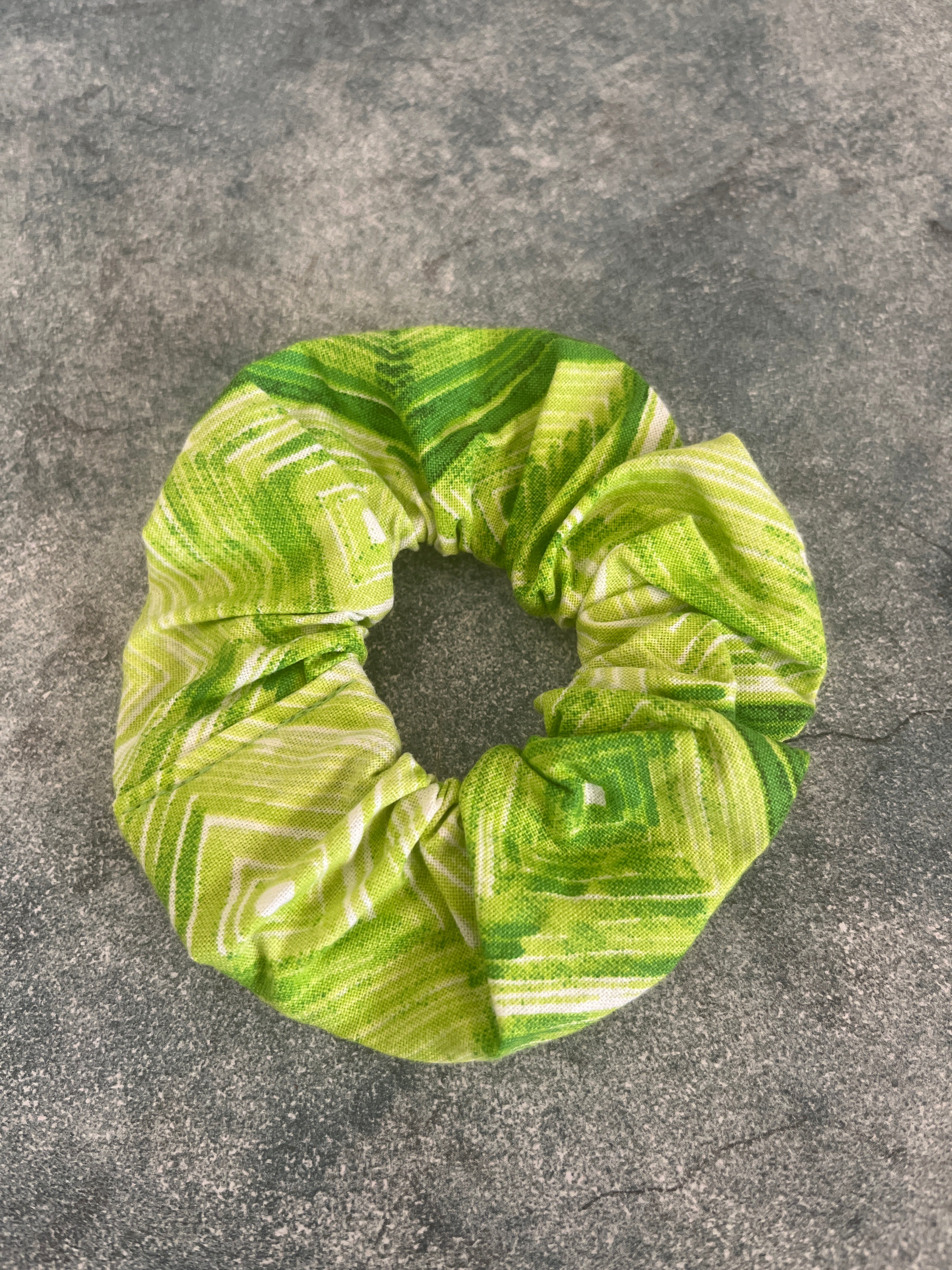 Green Aztec - Scrunchie