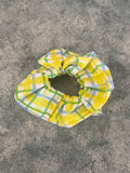 Yellow Fields Plaid - Scrunchie