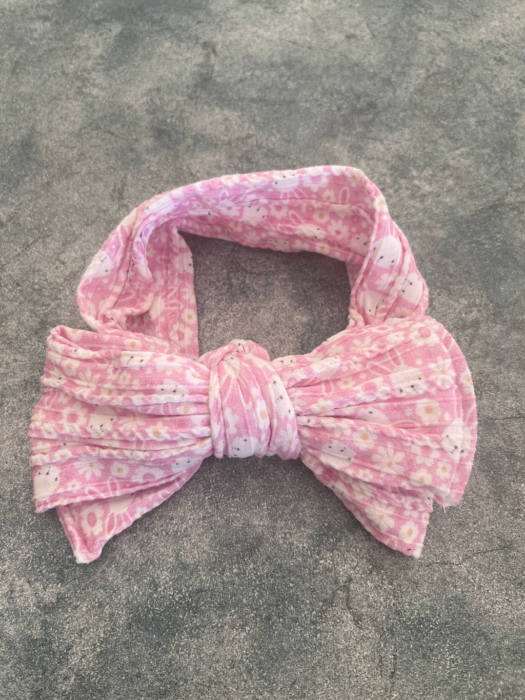 Bunny - Cable Knit Bow Headband