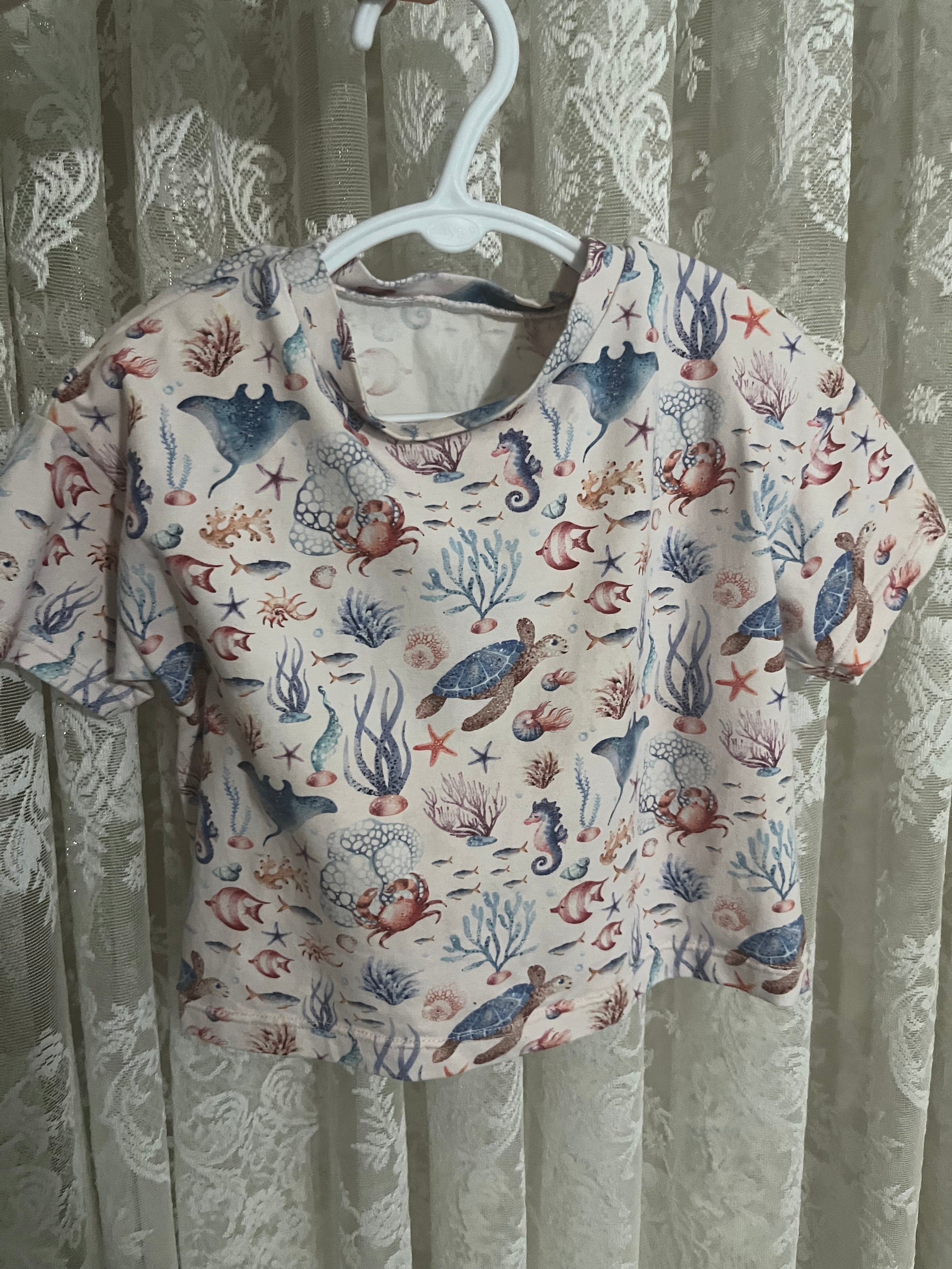 Pink Sea Creatures - Tee (size 3)